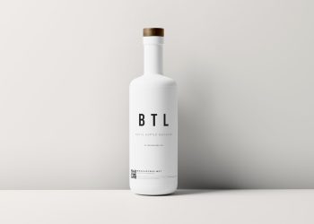 White Matte Bottle Free Mockups