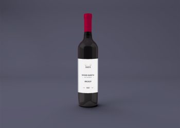 Wine Bottle Free Mockup