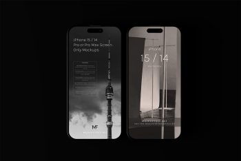 iPhone 15 Screen Only Mockups