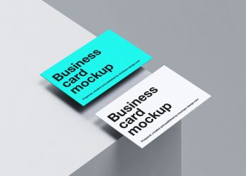 Clean and Minimal Business Cards Free Mockup