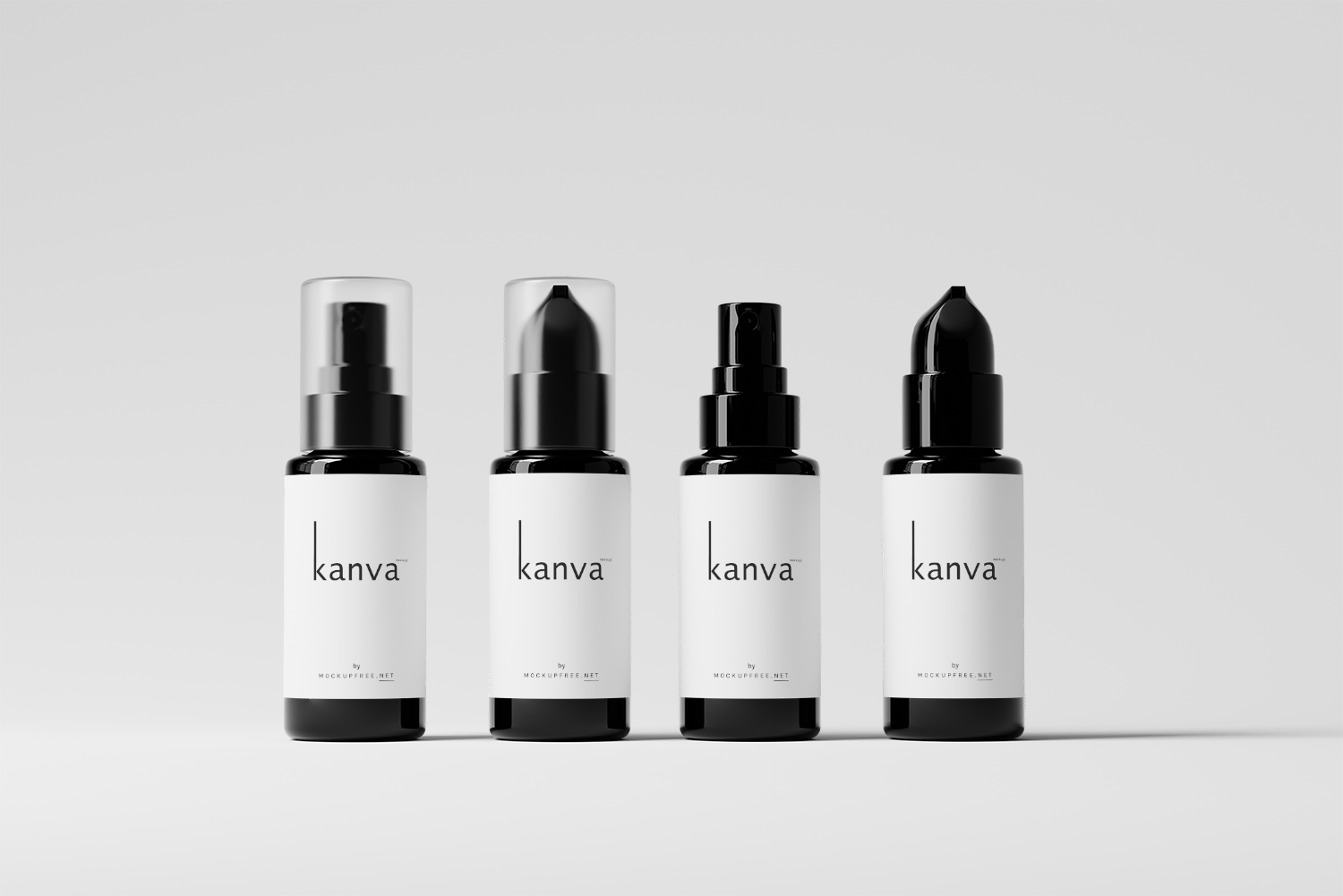 Cosmetic Bottle Free Mockup Set