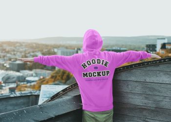 Hoodie Back View Free Mockup