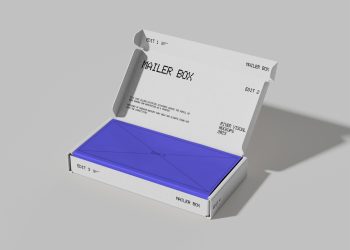 Mailer Box Packaging Free Mockup