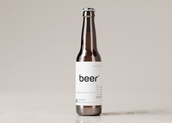 North American Long-Neck Style Beer Bottle Free Mockups