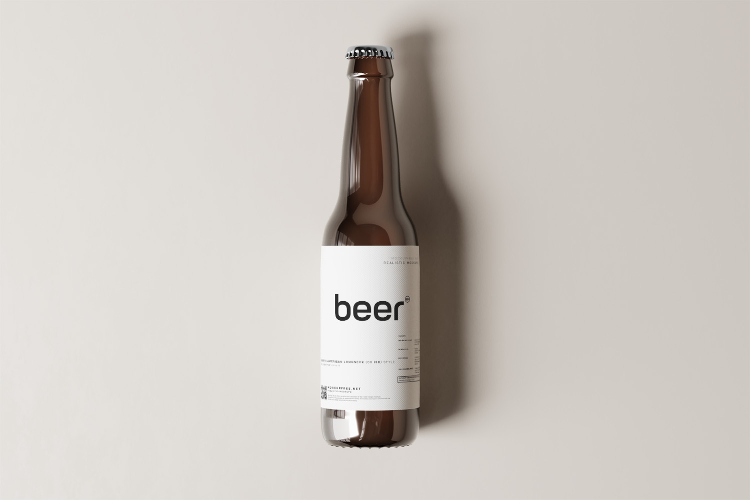 North American Long-Neck Style Beer Bottle Free Mockups