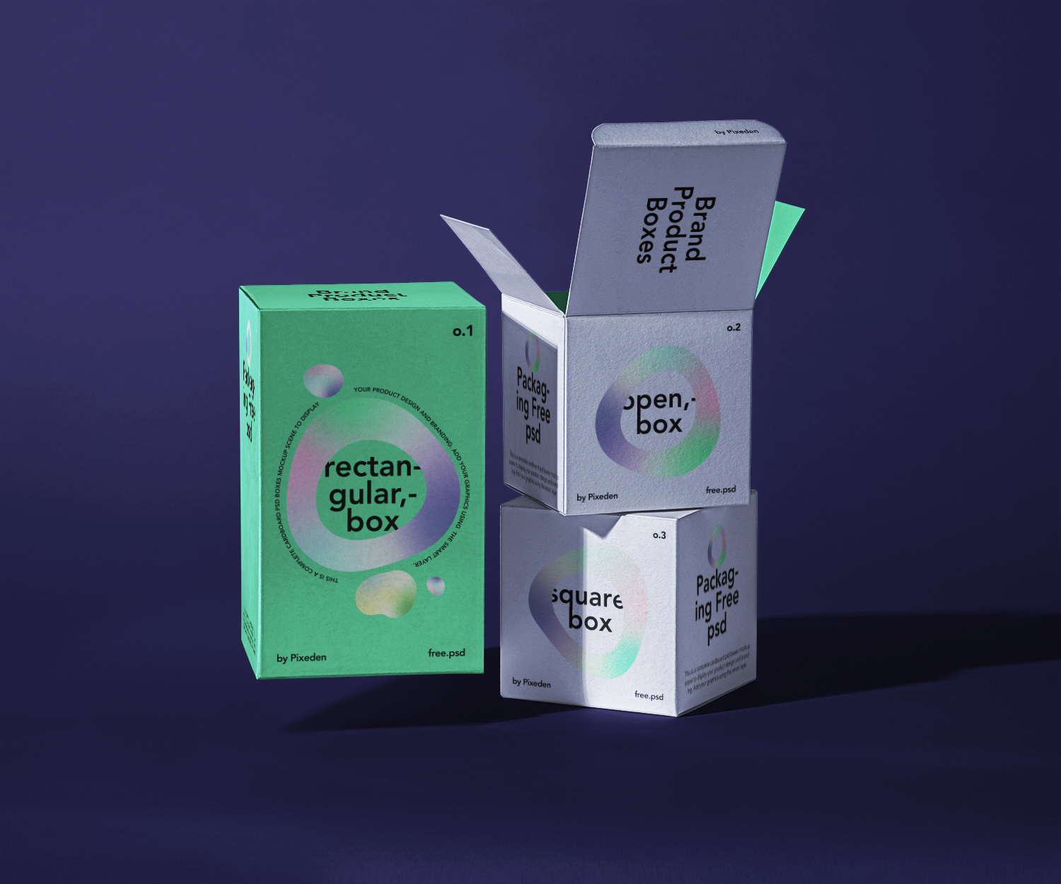 Packaging Product Branding Boxes Free Mockup