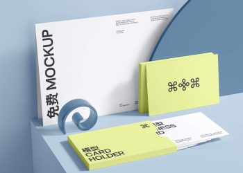 Paper and Business Cards Free Mockup