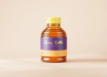 Plastic Honey Bottle Free Mockups