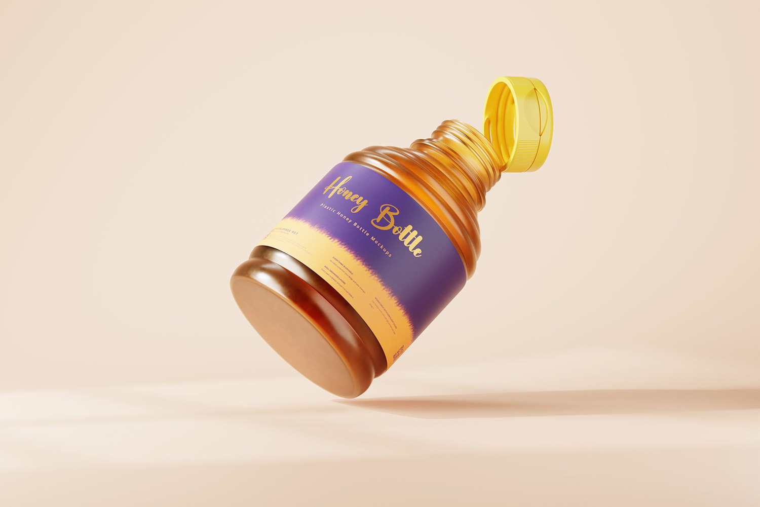 Plastic Honey Bottle Free Mockups