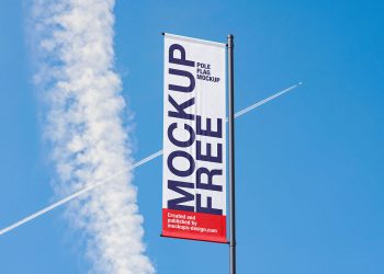 Pole Banner Free Mockup