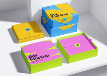 Stylish Boxes Free Mockup