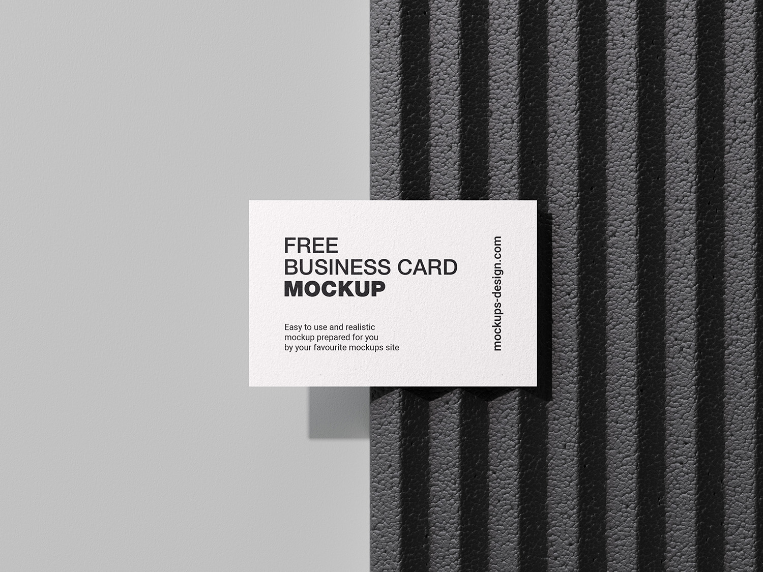 Business Cards on Styrofoam Free Mockup
