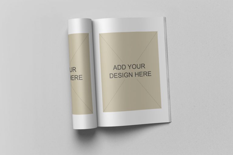 Magazine Free Mockup | Mockup World HQ