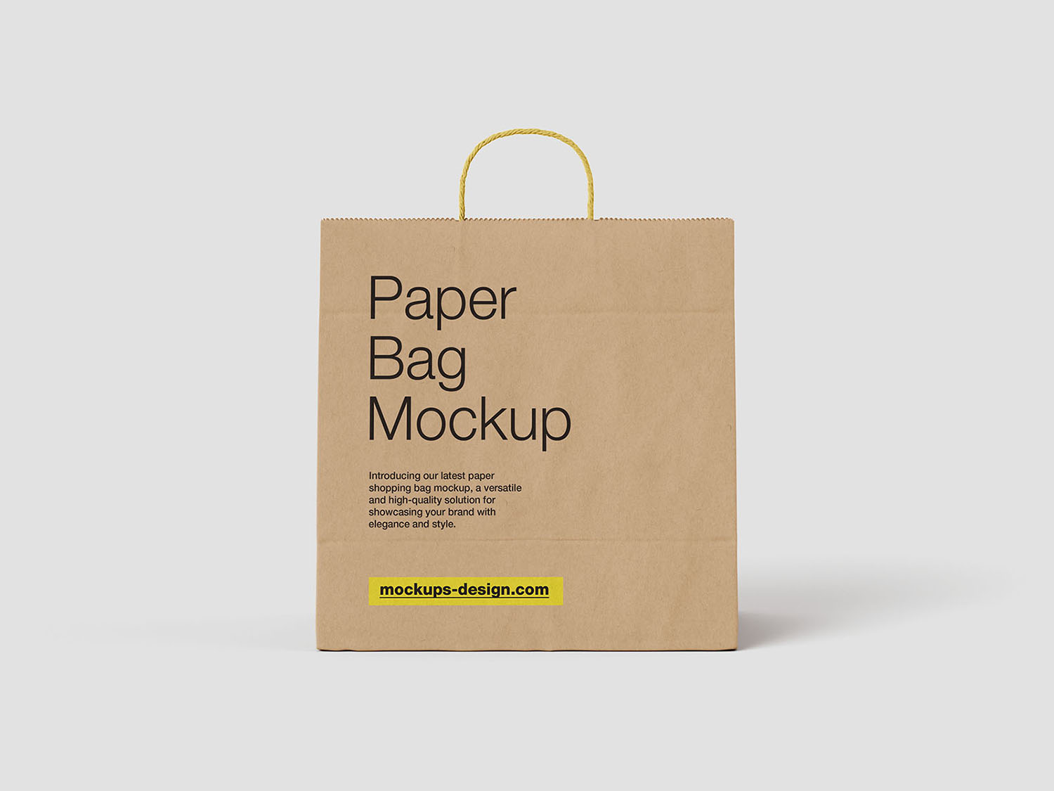 Paper Shopping Bag Free Mockup
