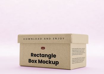 Rectangle Paper Box Free Mockup