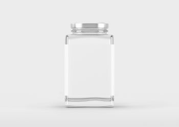 Square Parfume Bottle Free Mockup