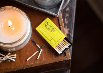 Matches Box Free Mockup