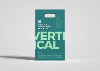 Vertical Paper Bag Free Mockup